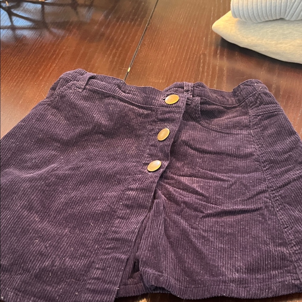 btween Navy Skirt with Lace Detail